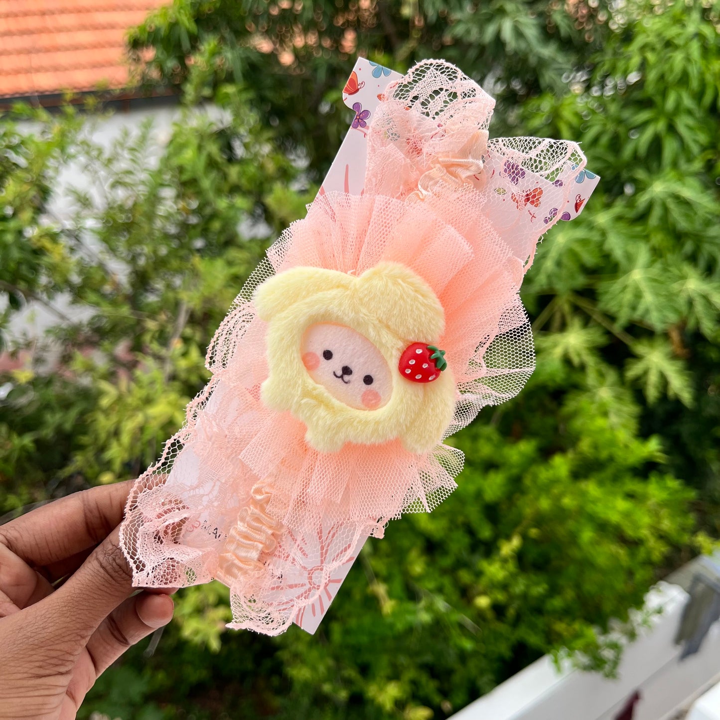 Strawberry Puppy Headband