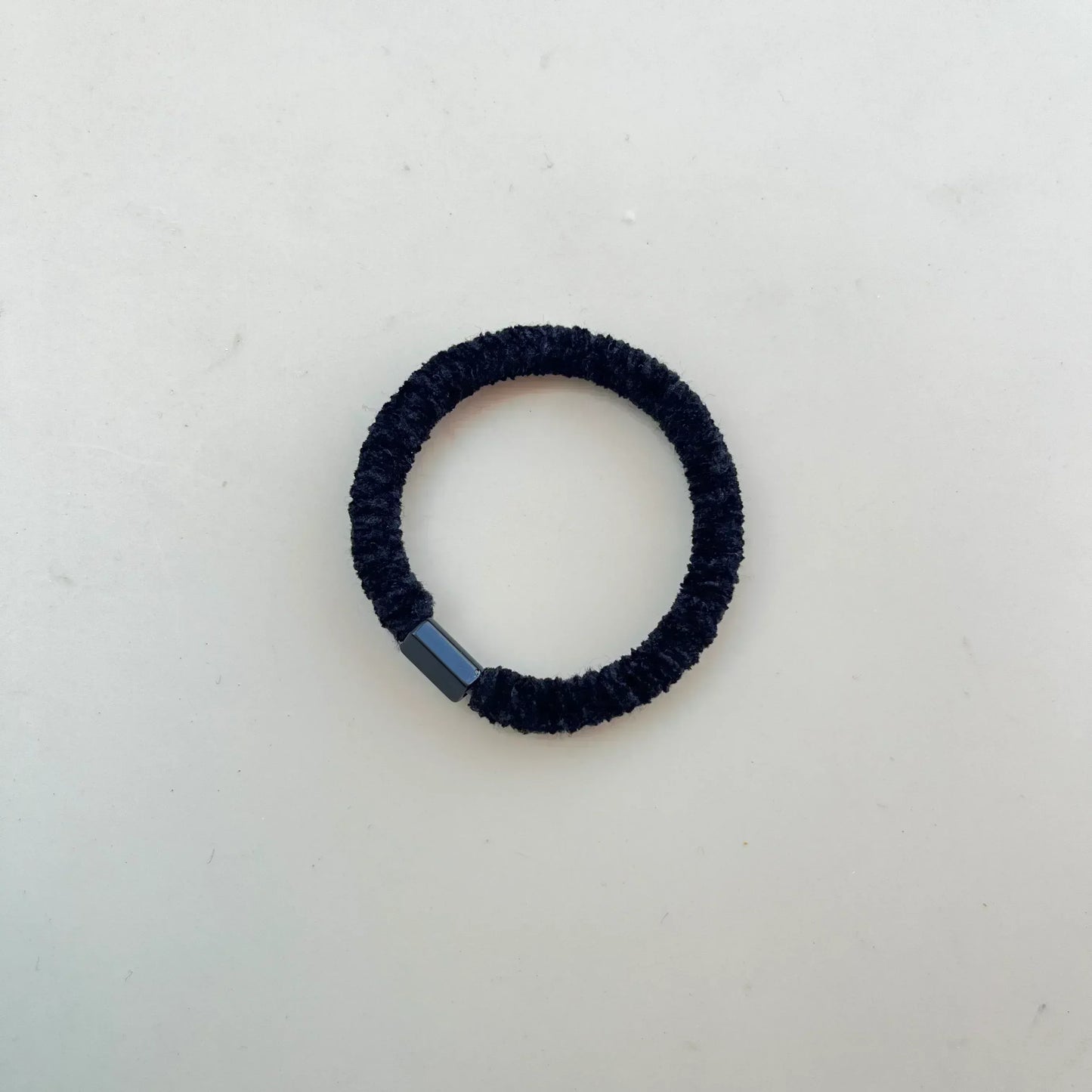 Furry Hair Tie Black