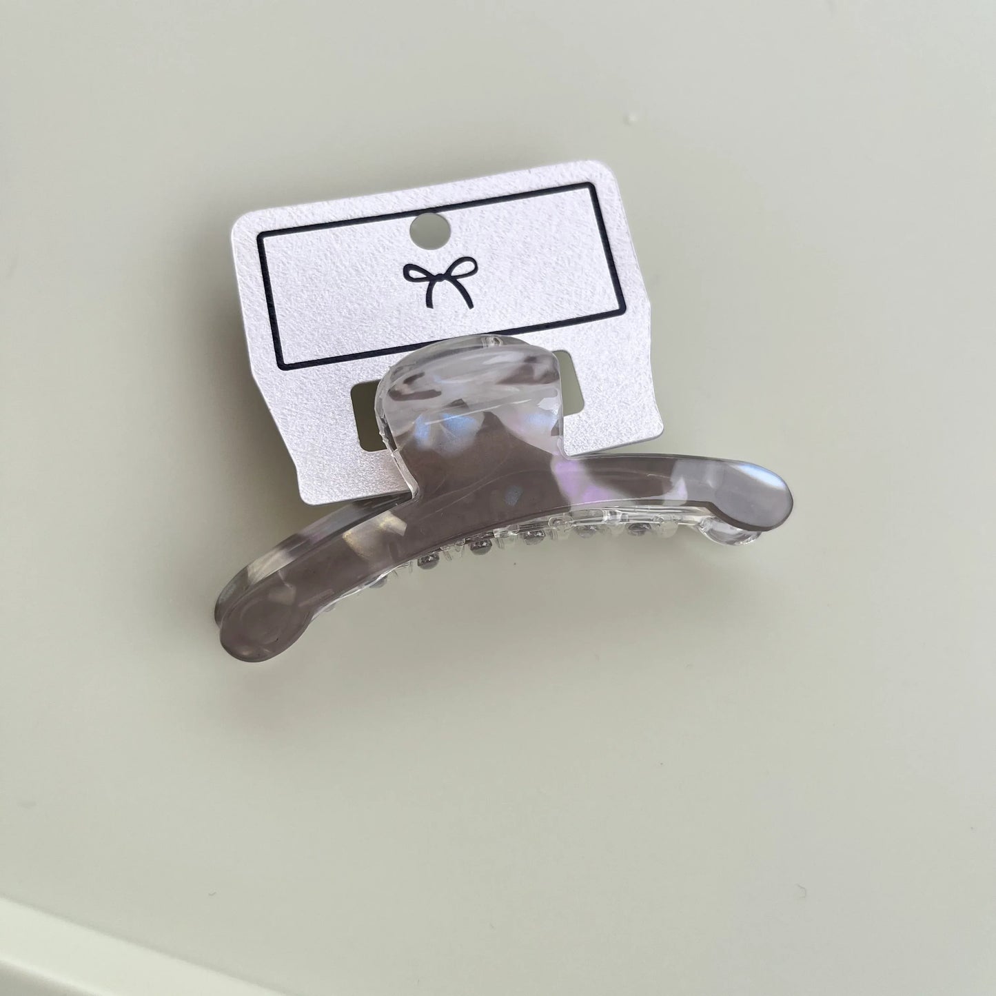Korean Hair Claw 4 - Grey Cloud