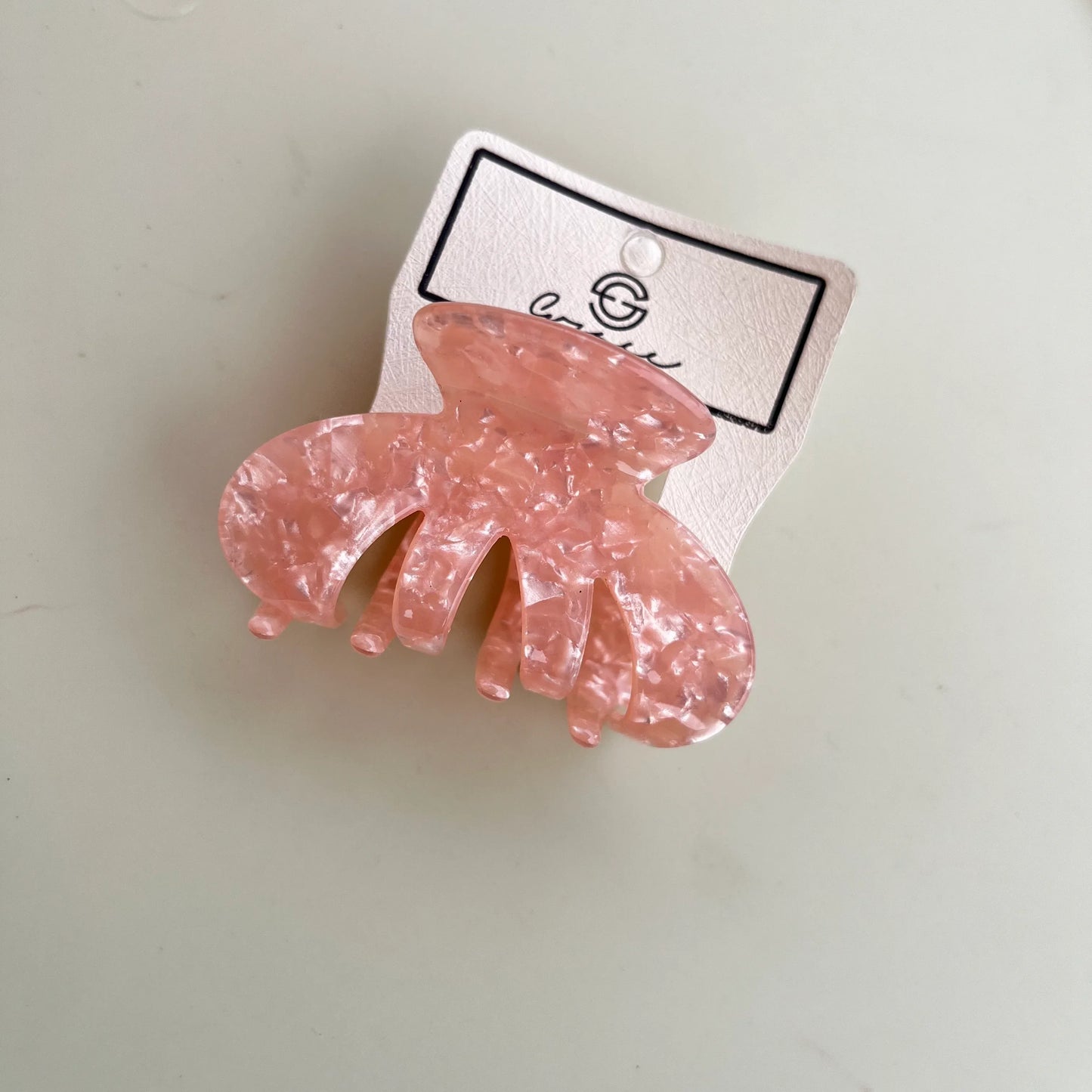Korean Hair Claw Peach