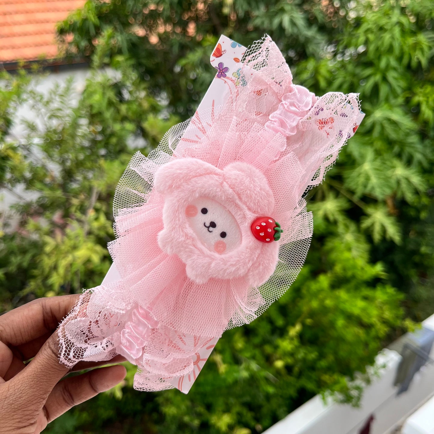 Strawberry Puppy Headband