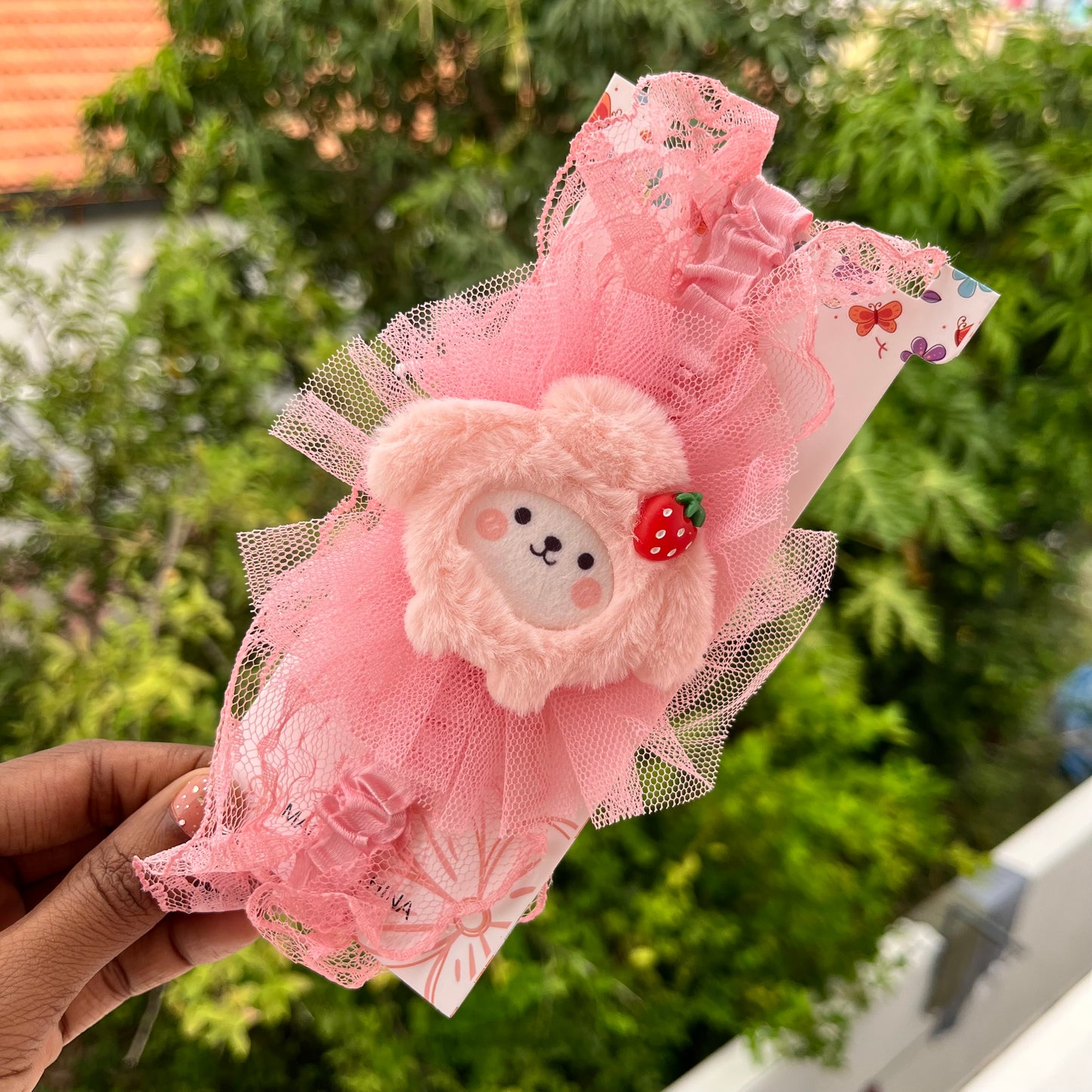 Strawberry Puppy Headband