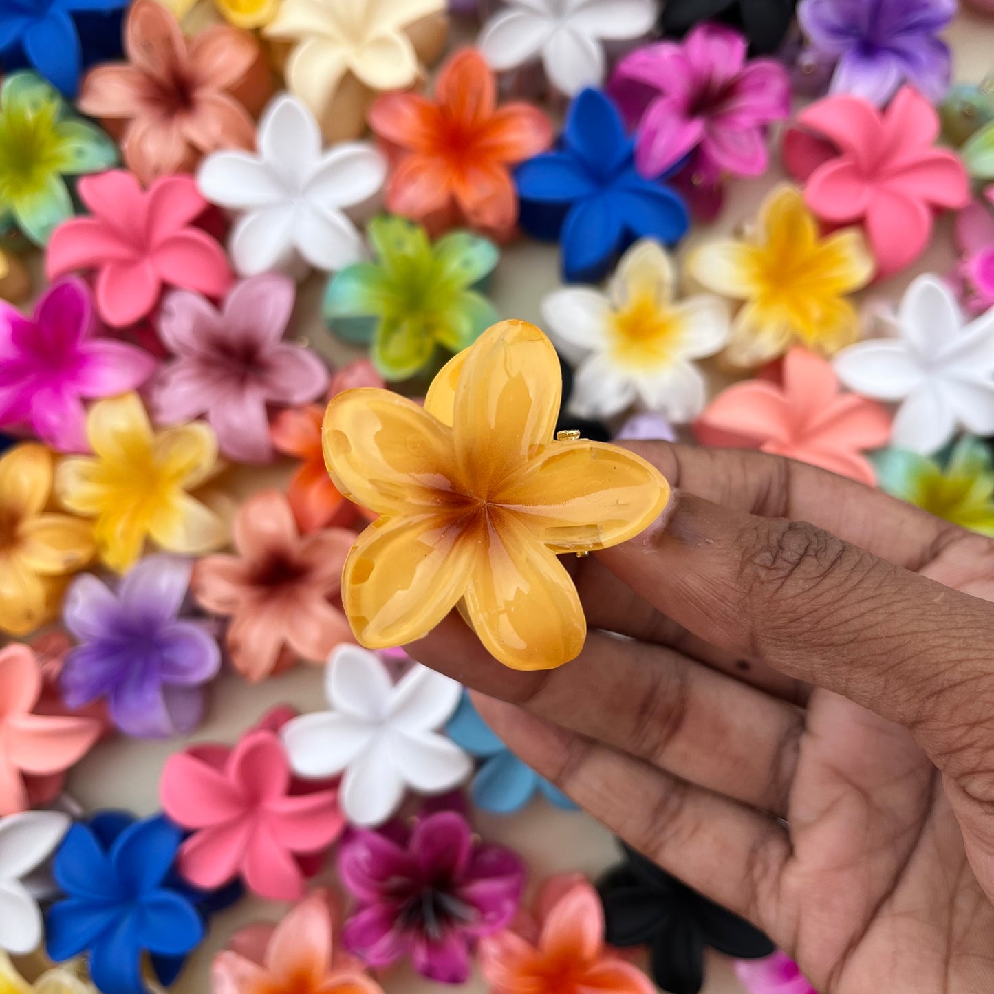 Flower Hair Claws - Small