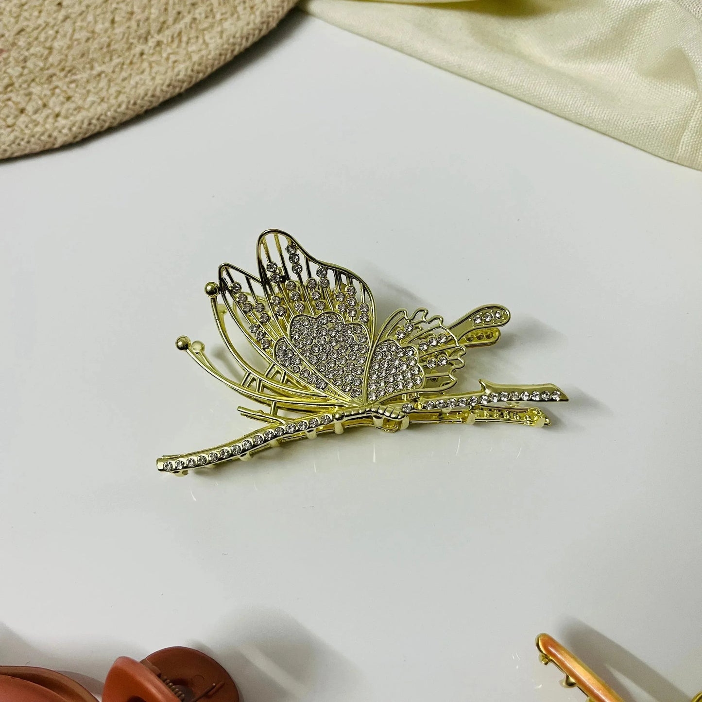 Premium Metal Butterfly Hair Claw - Kaithogai