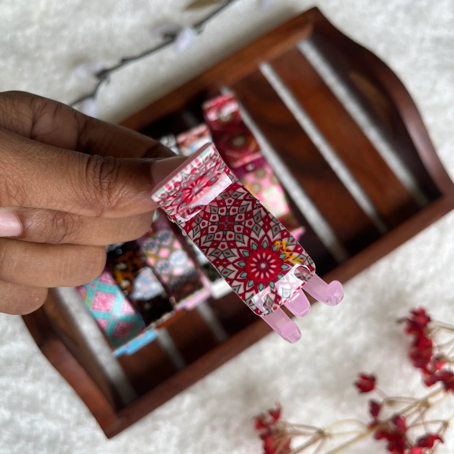 Printed Catch Clip - M - Kaithogai