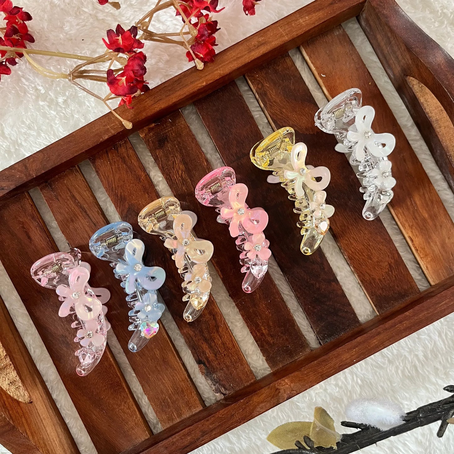 Ribbon Banana Clip (6cm)