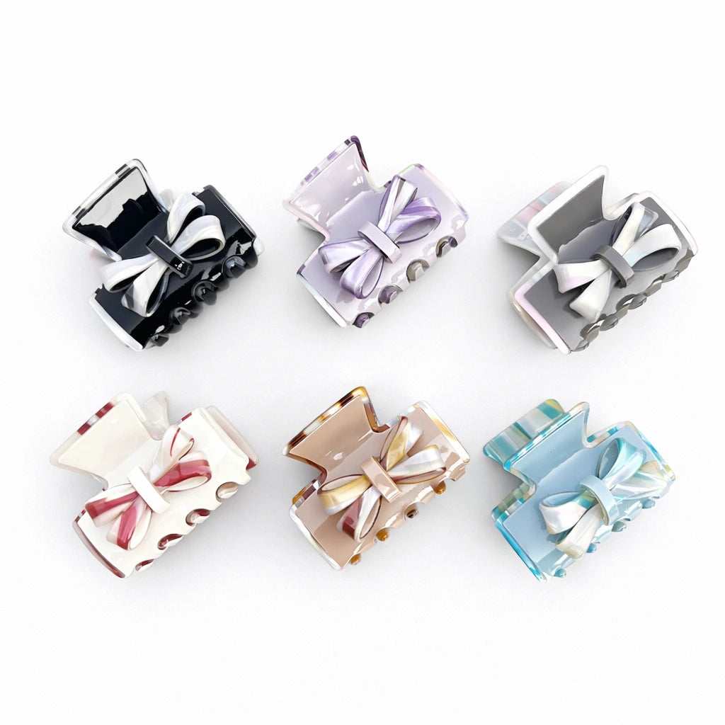 Ribbon Bow Claw Clip