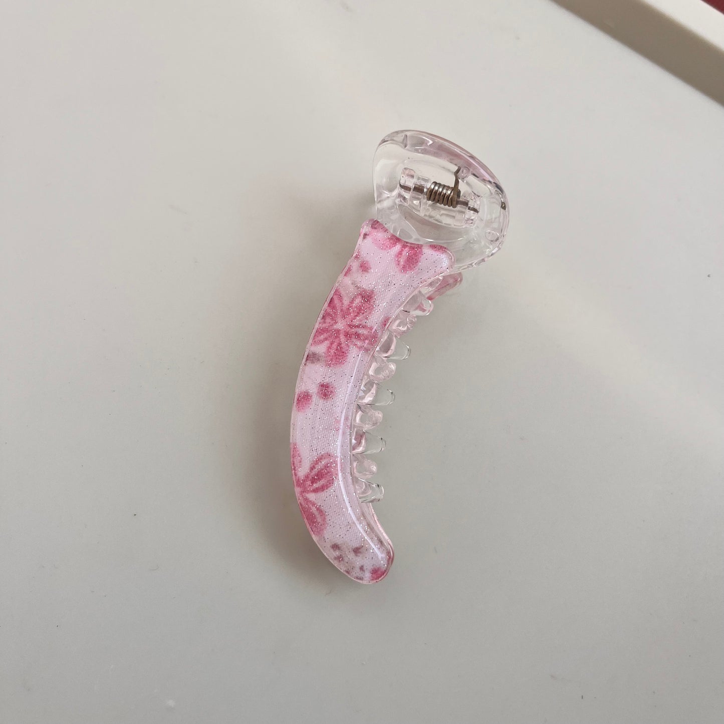 Shimmery Banana Clips