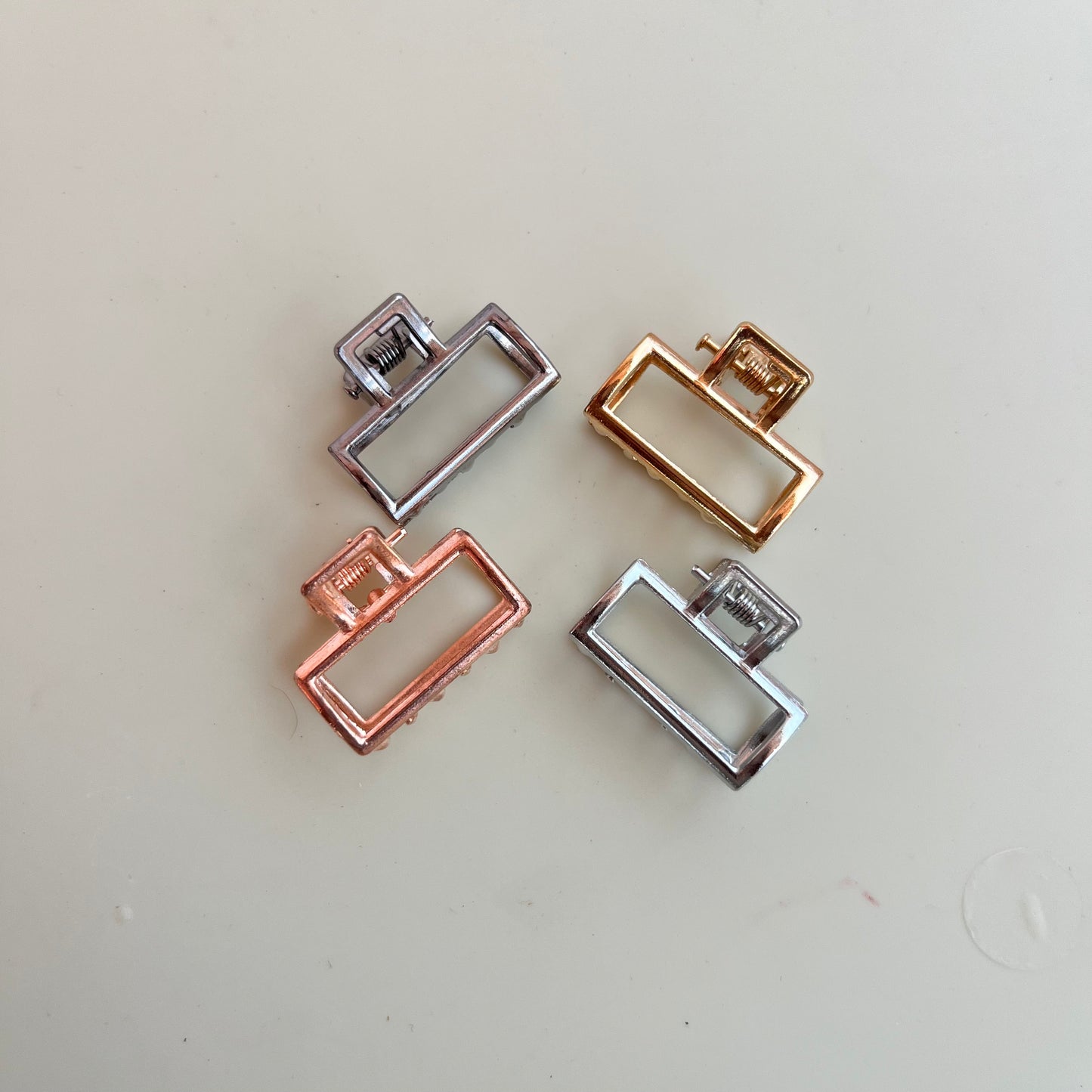 Rectangle Metal Hair Claws(Small) - Combo