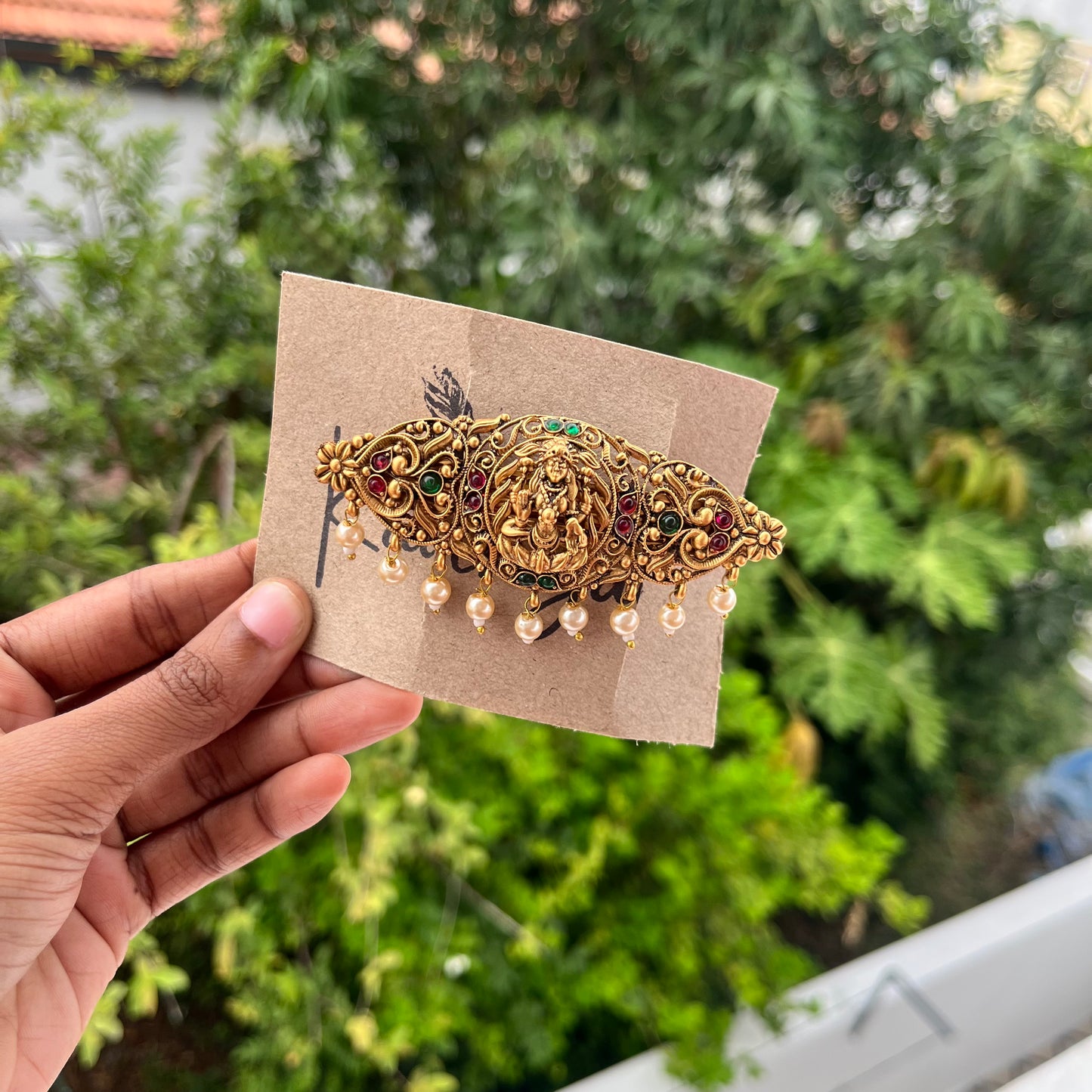Antique Lakshmi Center Clip