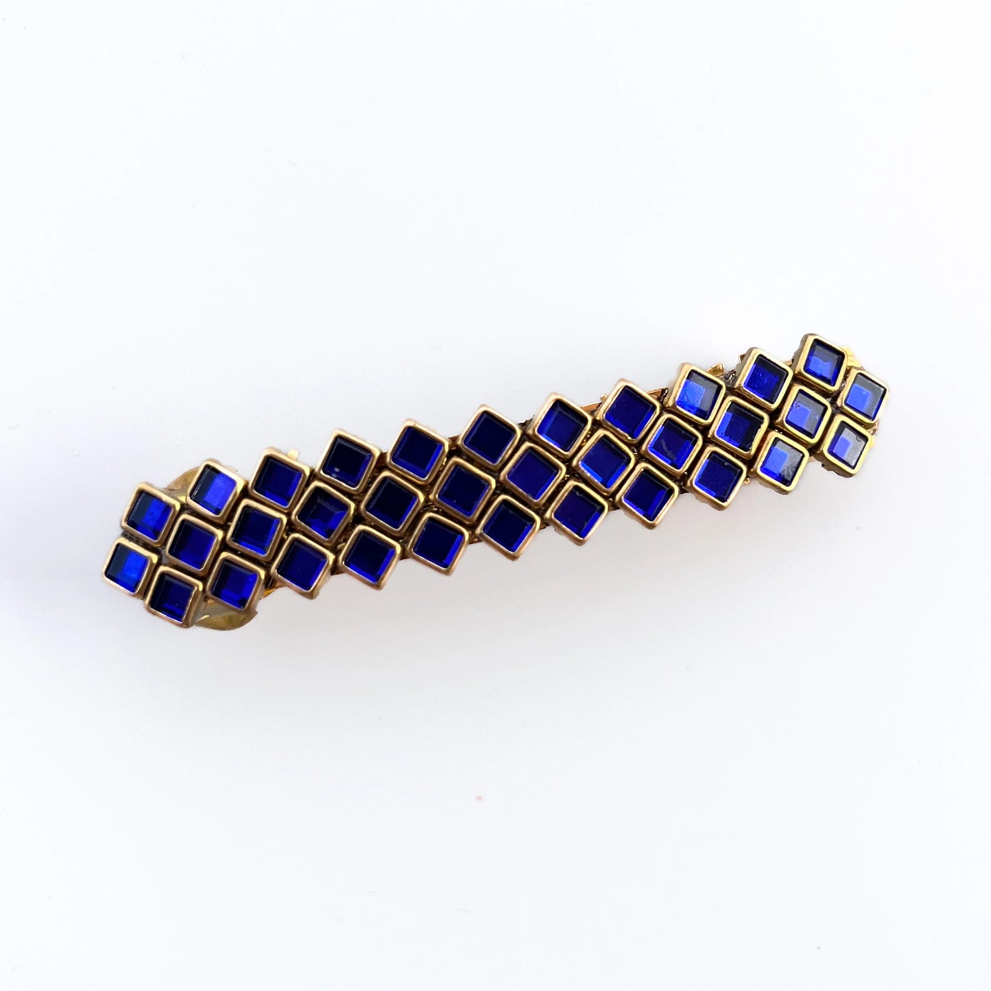 Sapphire Grid Center Clip Blue