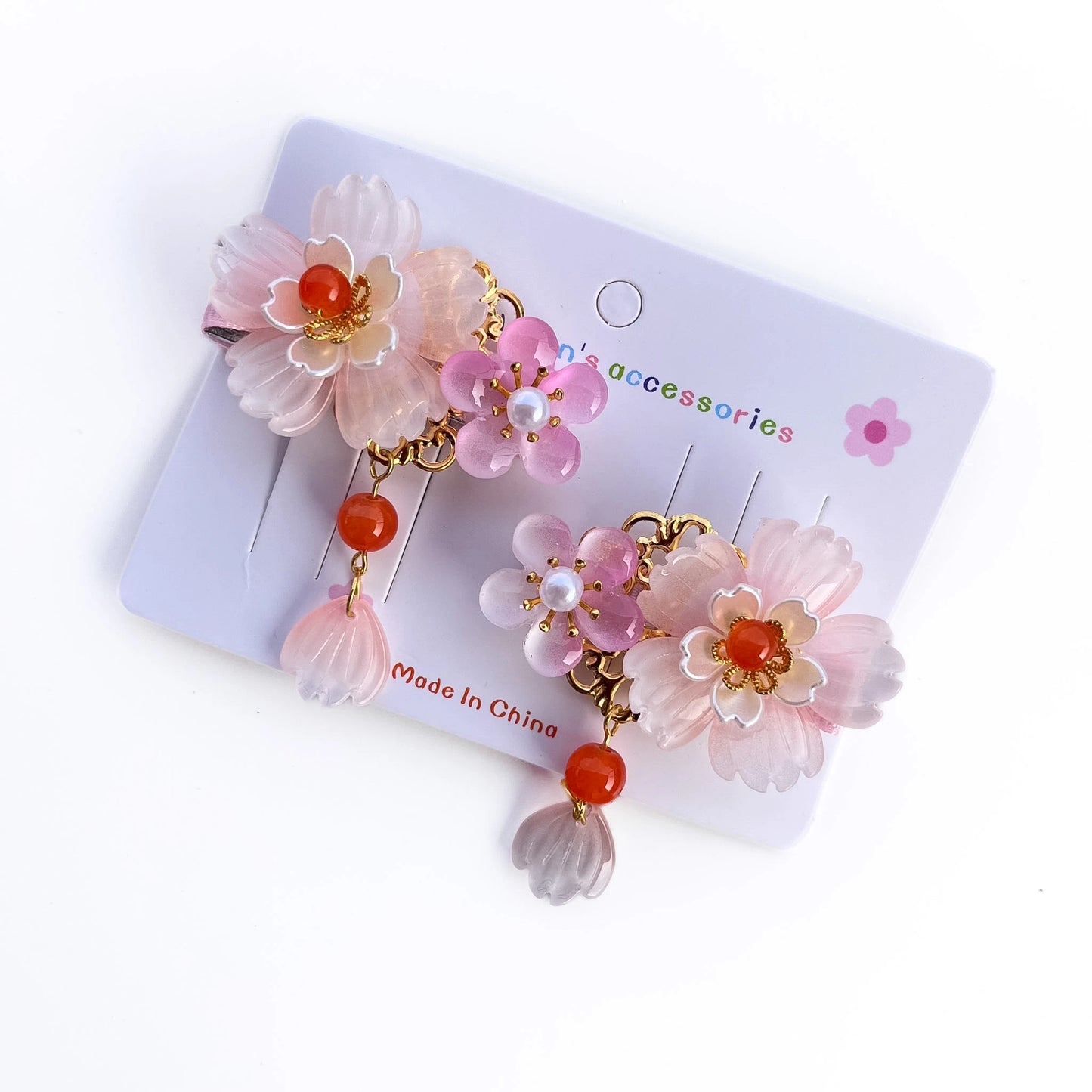 Rosy Bloom Hair Clip