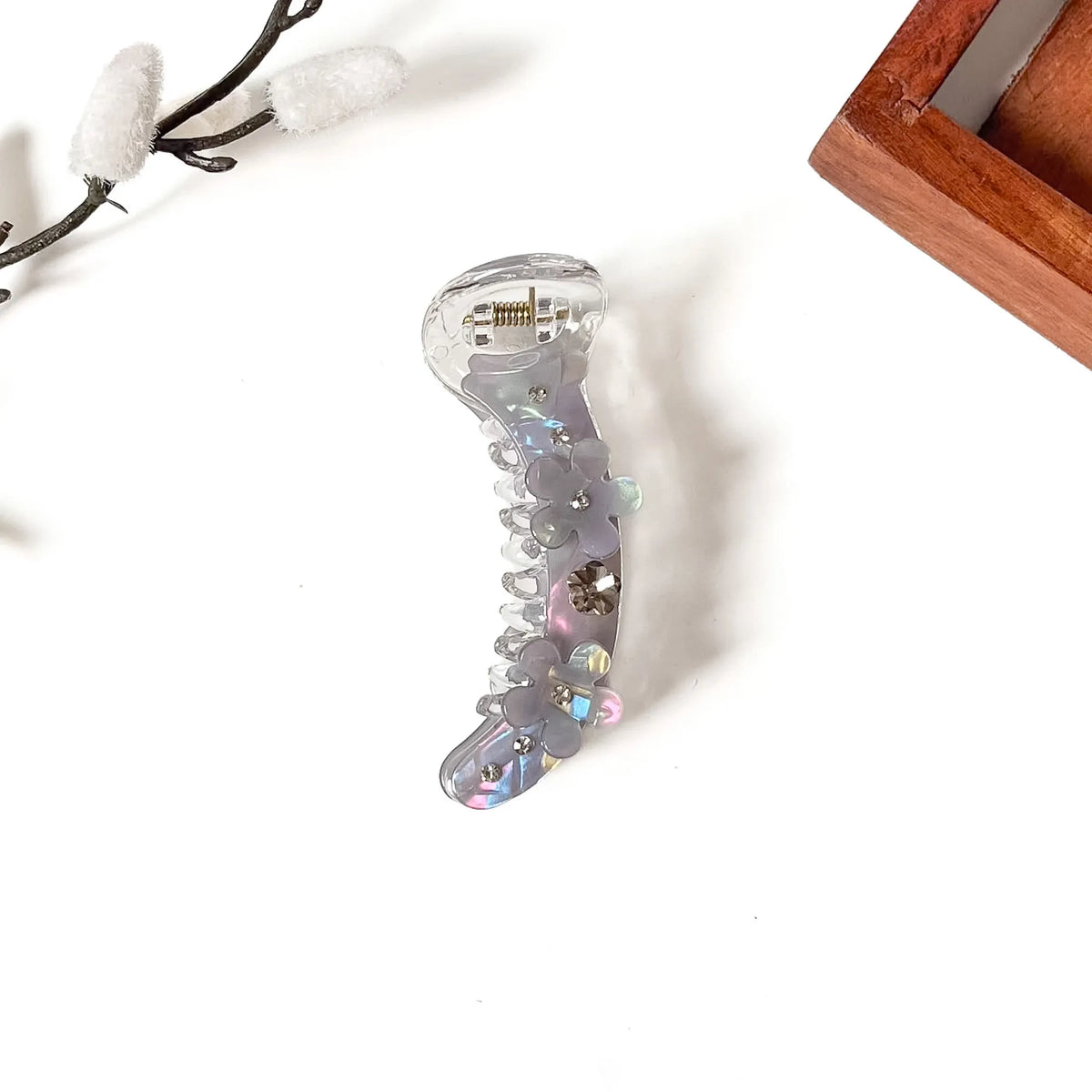 Opaline Blossom Banana Clip - 8cm