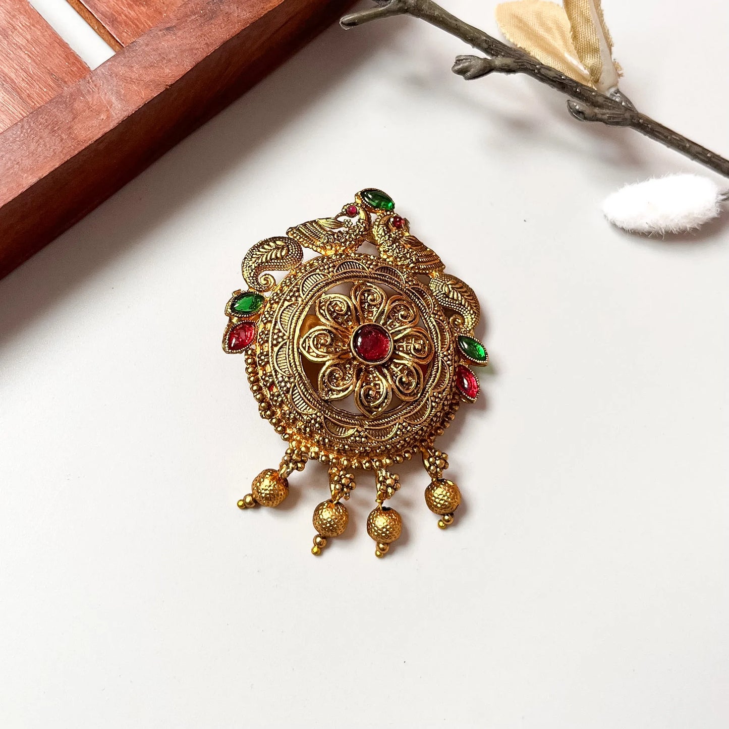 Mandala Filigree Centre Clip- 2.5 cm
