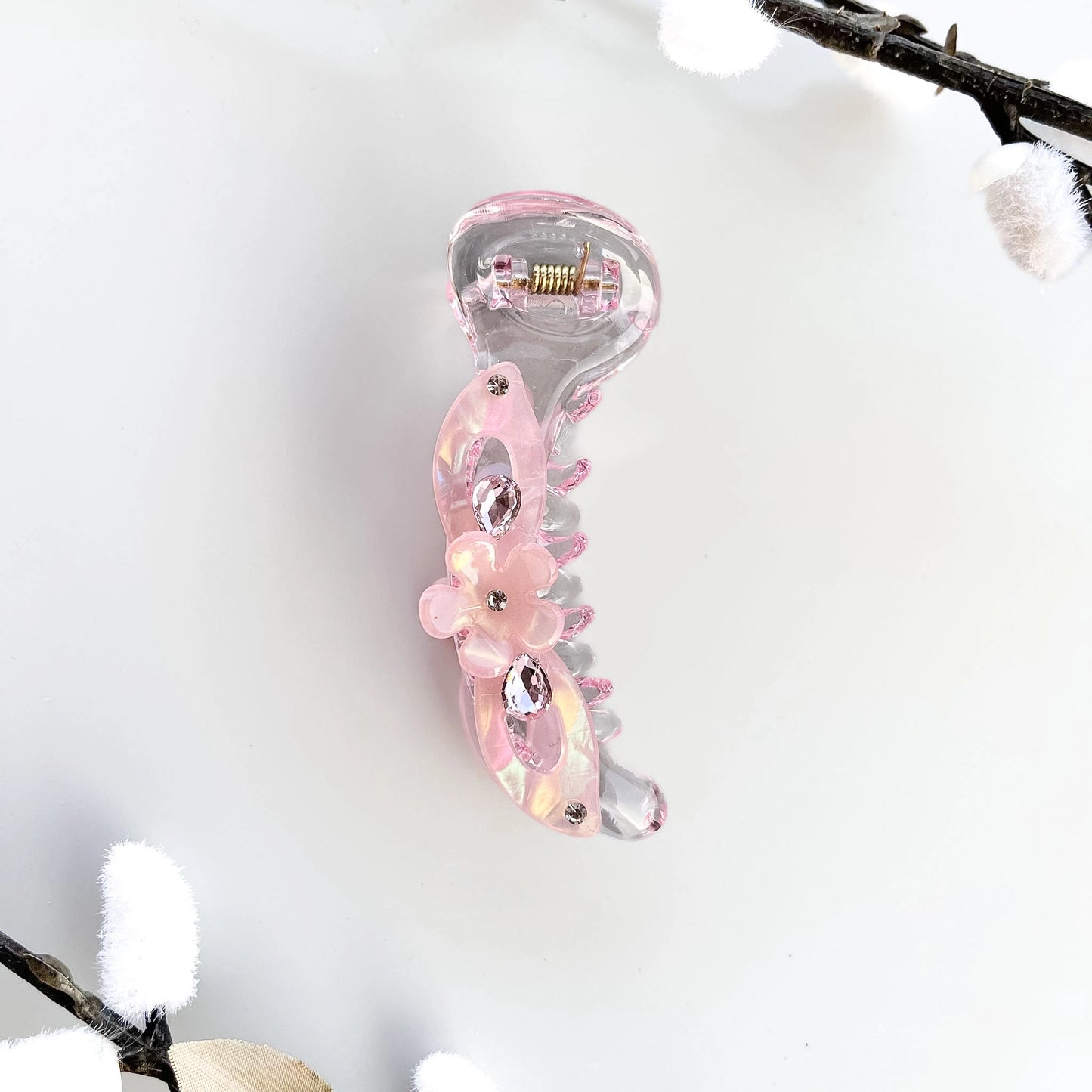 Soft Glow Banana Clip (8cm) Pink