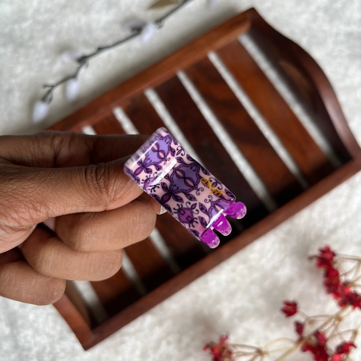 Printed Catch Clip - S - Kaithogai