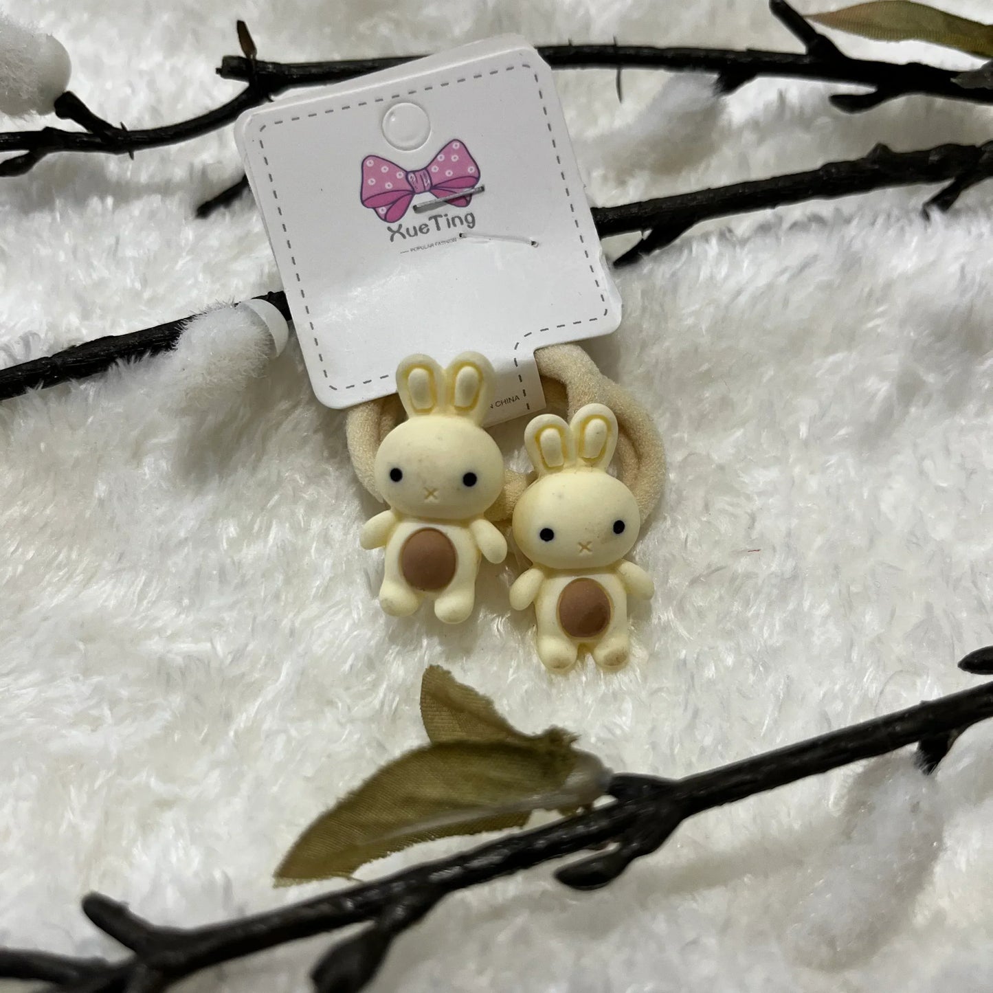 Cream Hair Ties - Kaithogai