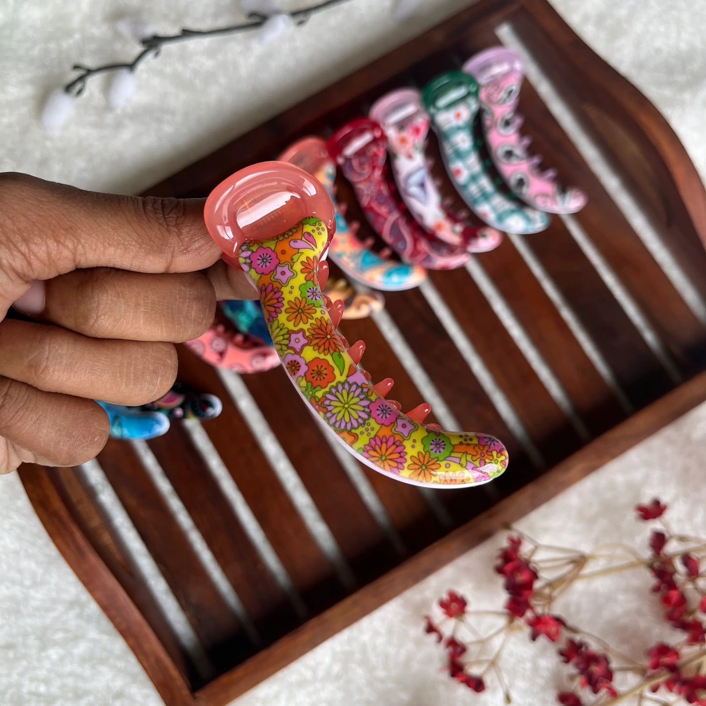 Printed Banana Clip - M - Kaithogai