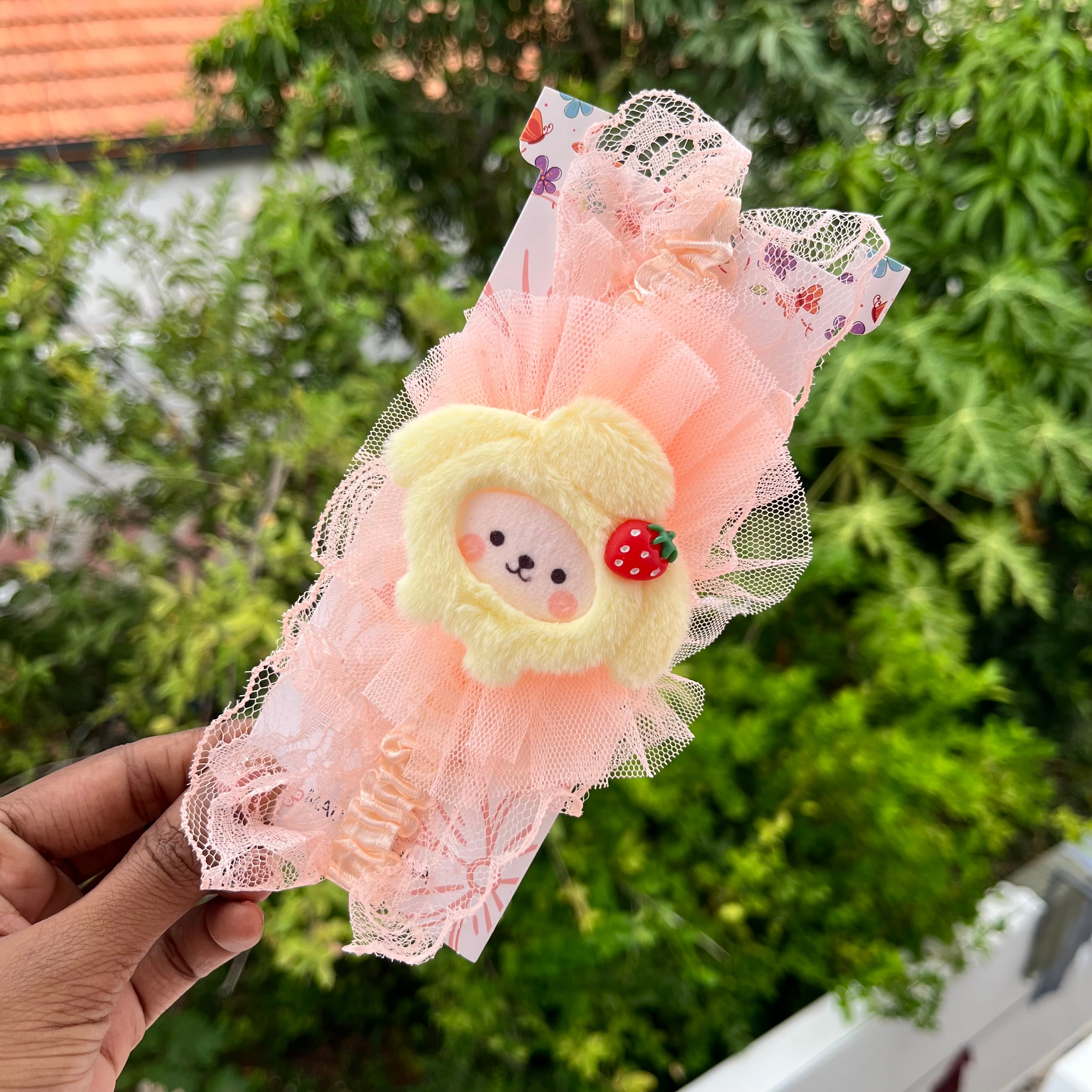 Strawberry Puppy Headband