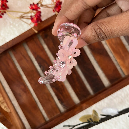 Garden Banana Clip (6cm) Rose