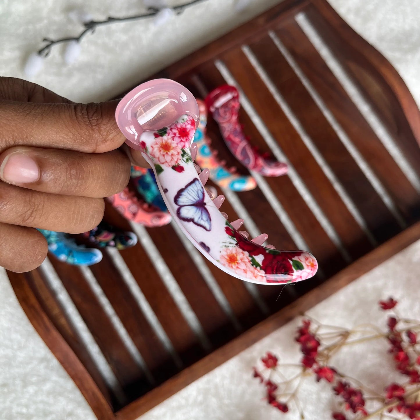 Printed Banana Clip - M - Kaithogai