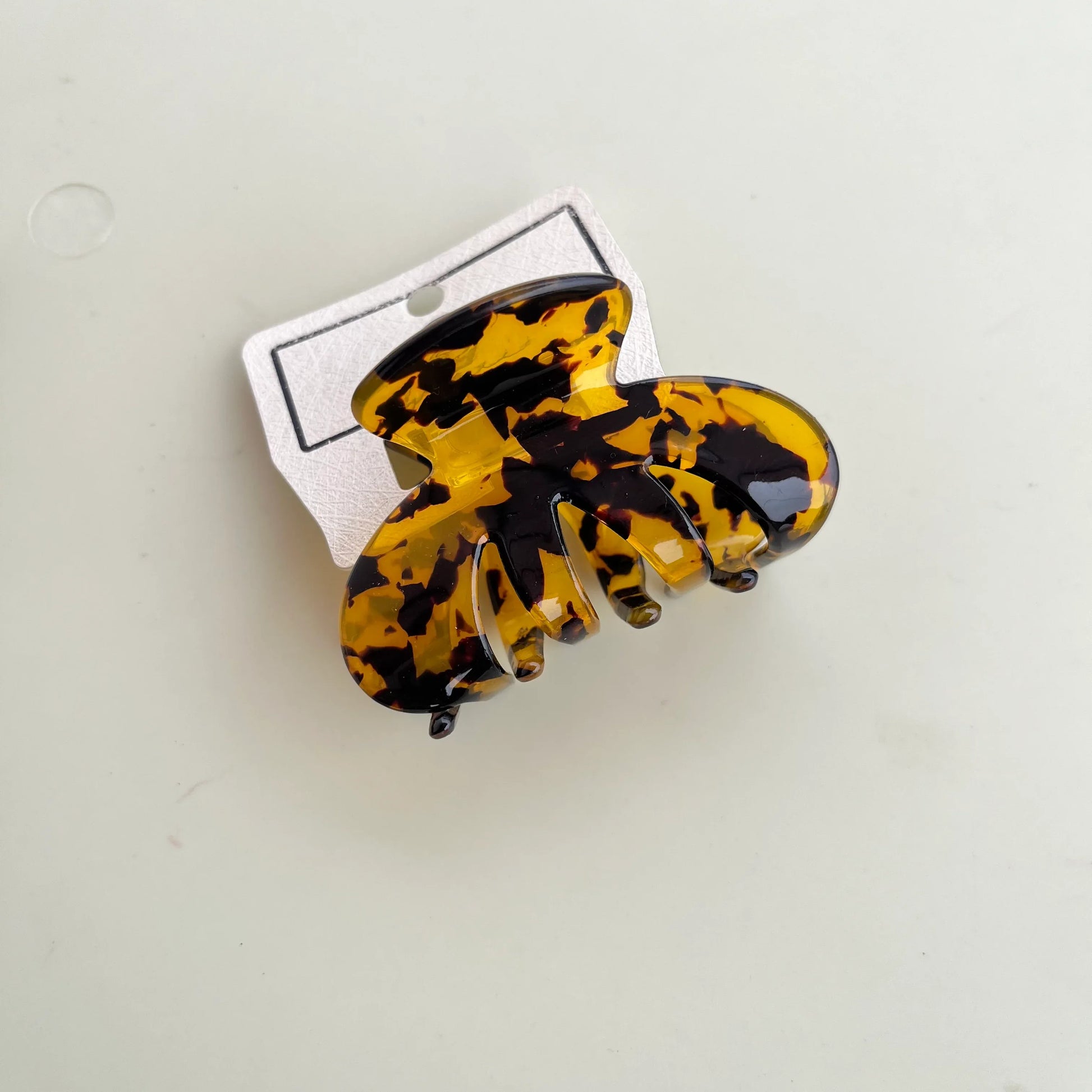 Korean Hair Claw Yellow & Black