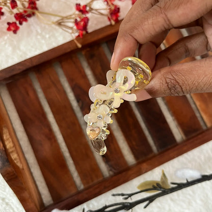 Ribbon Banana Clip (6cm) Gold