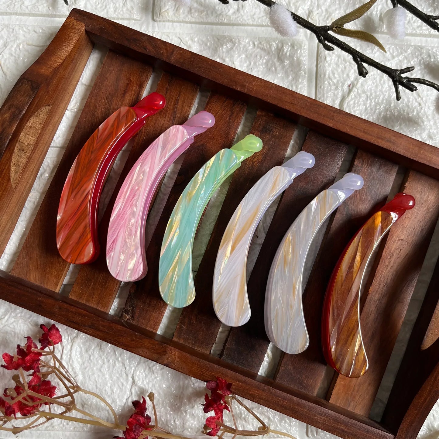 Aurora Marble Banana Clip - Kaithogai