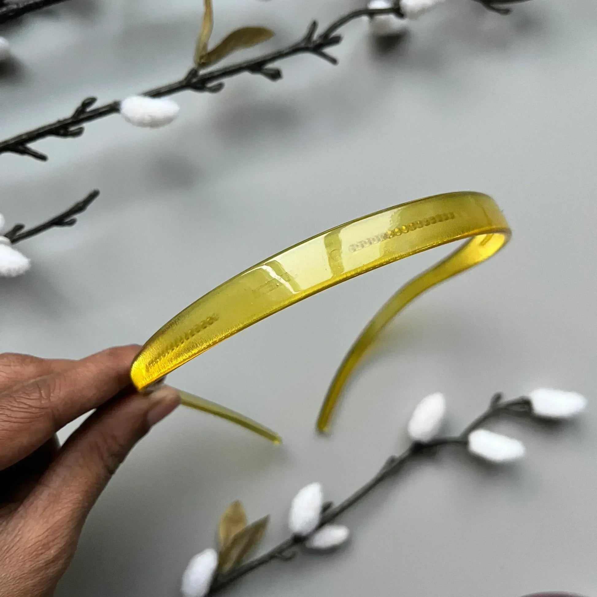 Glossy Slim Headband Yellow