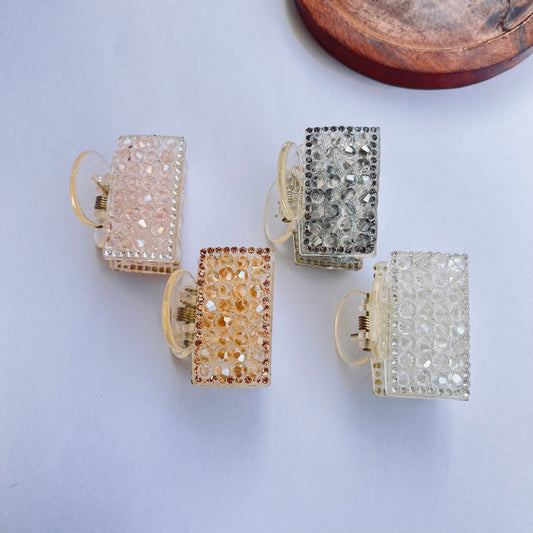 Sparkly Rectangle Hair Claw - Small