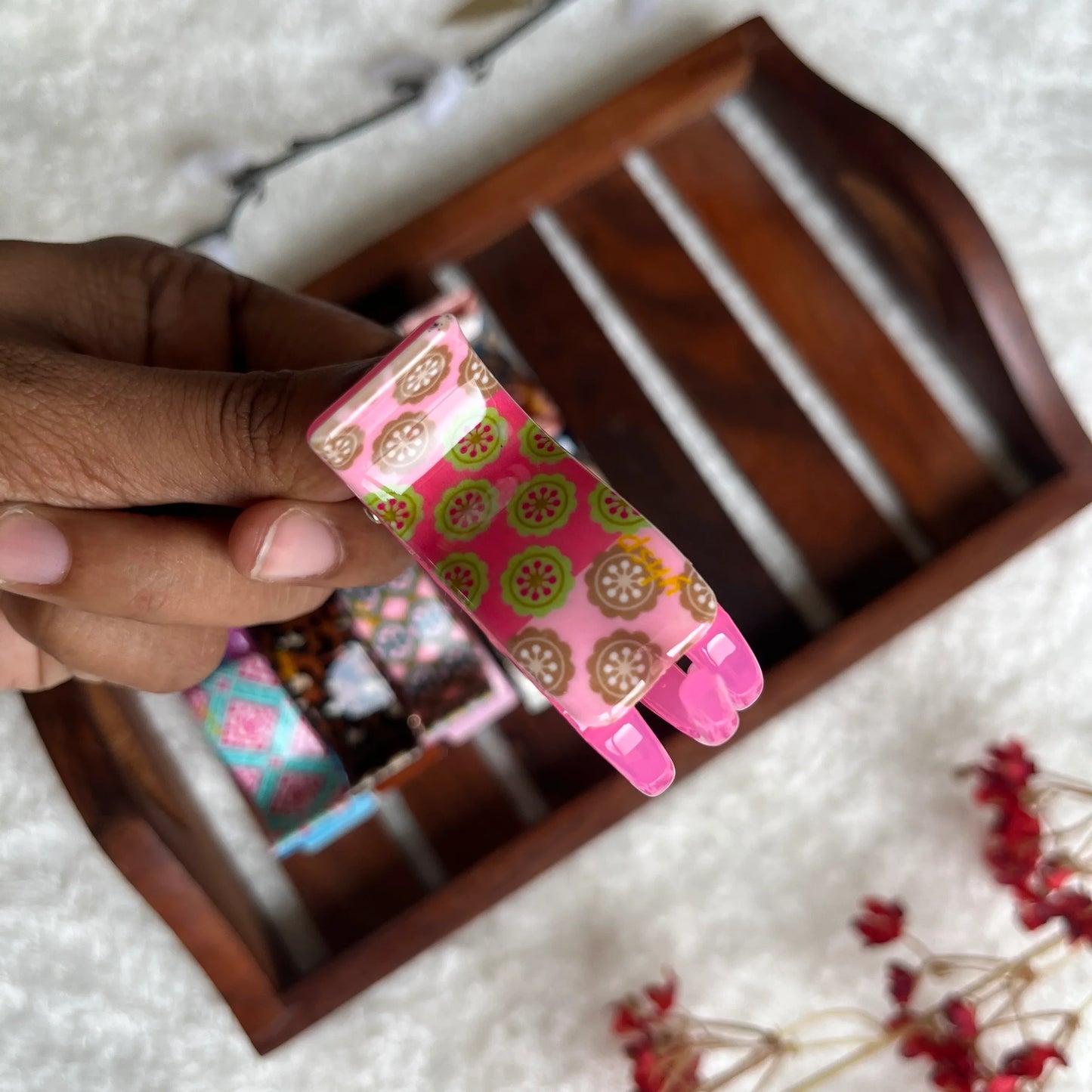 Printed Catch Clip - M - Kaithogai