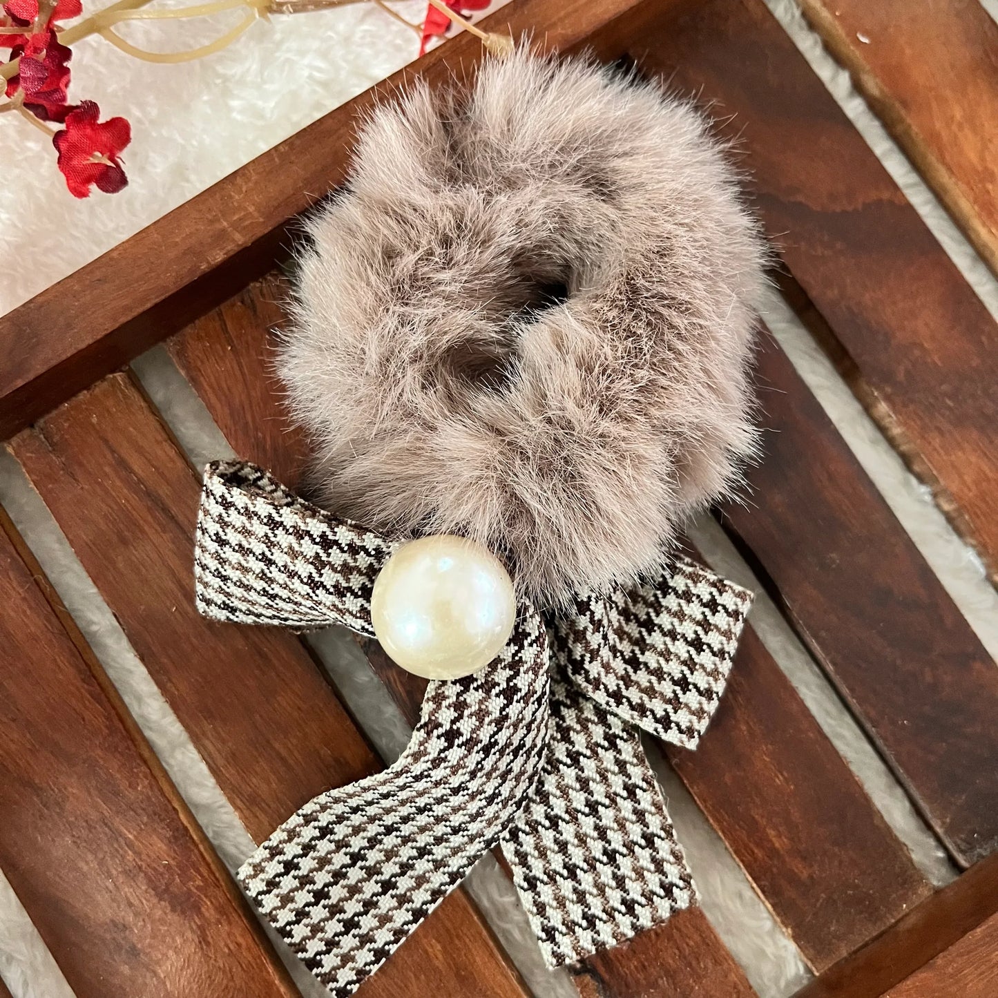 Fluffy Bow Scrunchie - Kaithogai