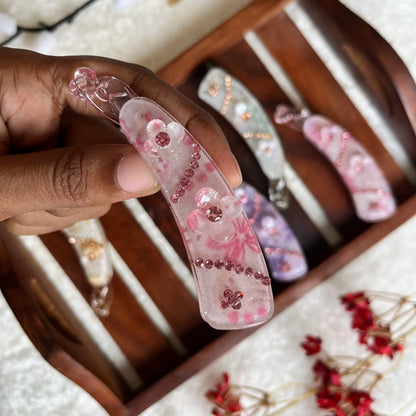 Bloom Banana Clip - 9cm Pink