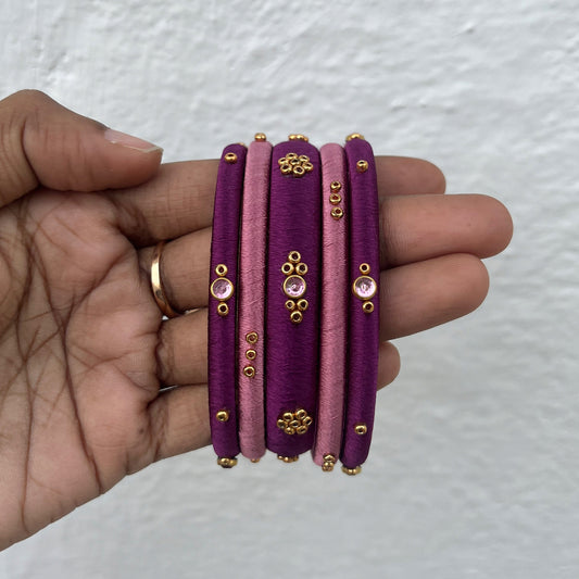Purple - Light Pink (One Set)