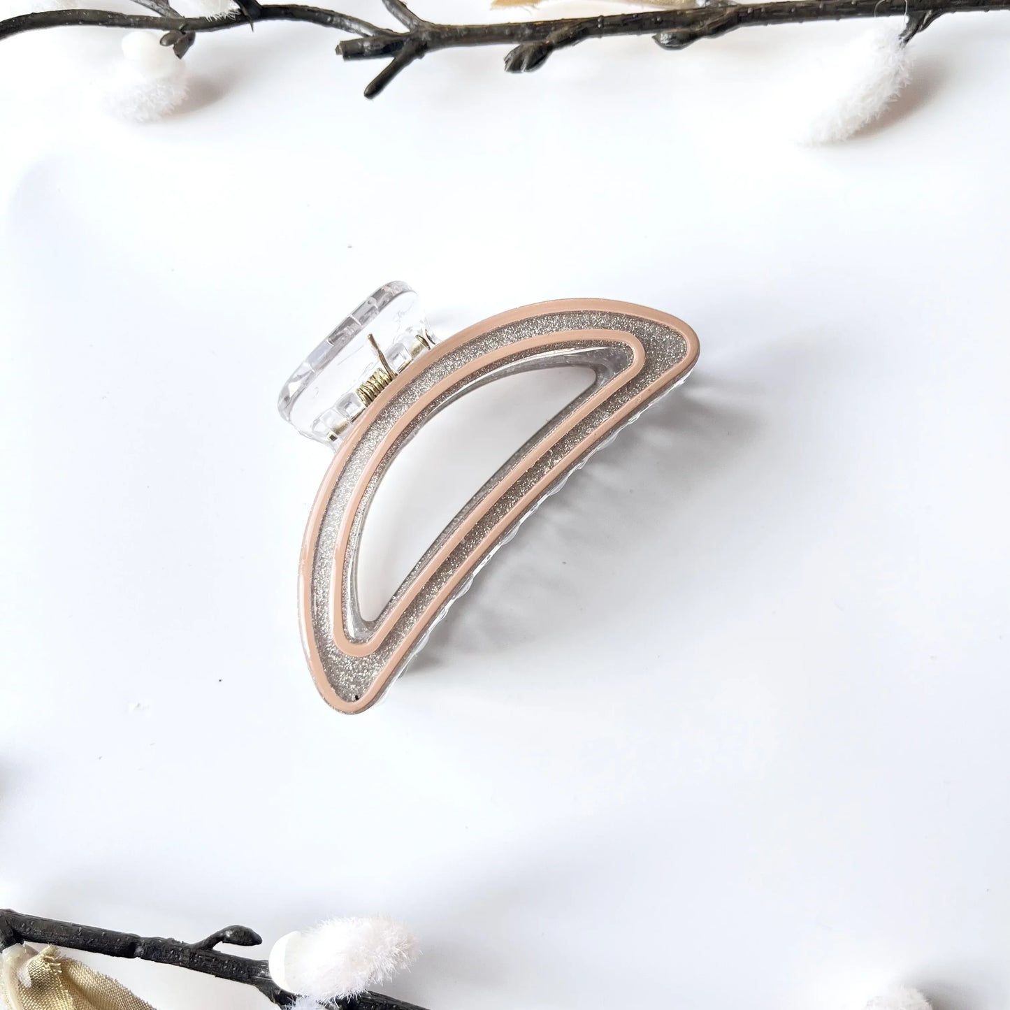 Luna Arc Claw Beige
