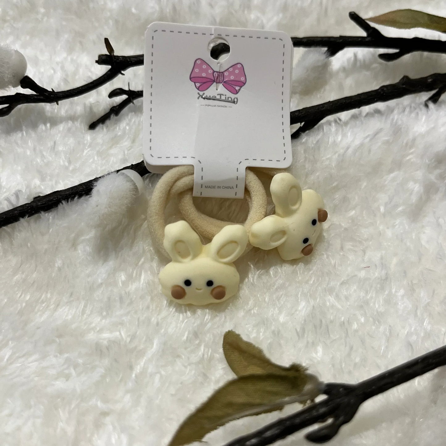 Cream Hair Ties - Kaithogai