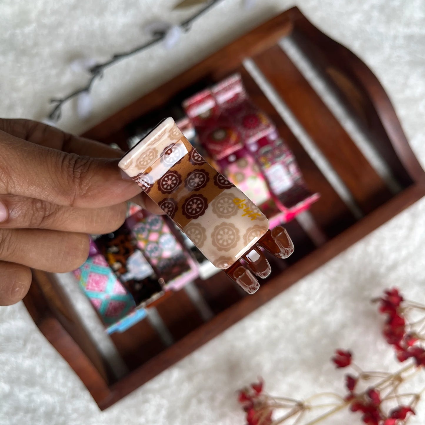 Printed Catch Clip - M - Kaithogai