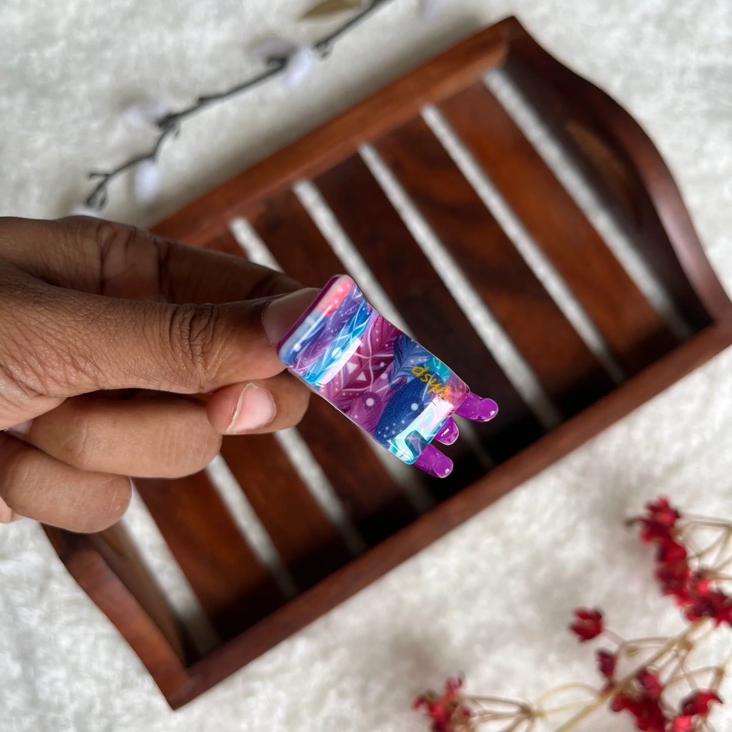 Printed Catch Clip - S - Kaithogai