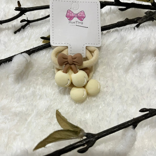 Cream Hair Ties - Kaithogai