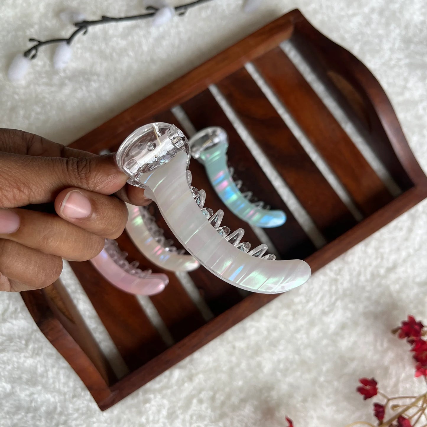 Stripe Banana Clip - M - Kaithogai