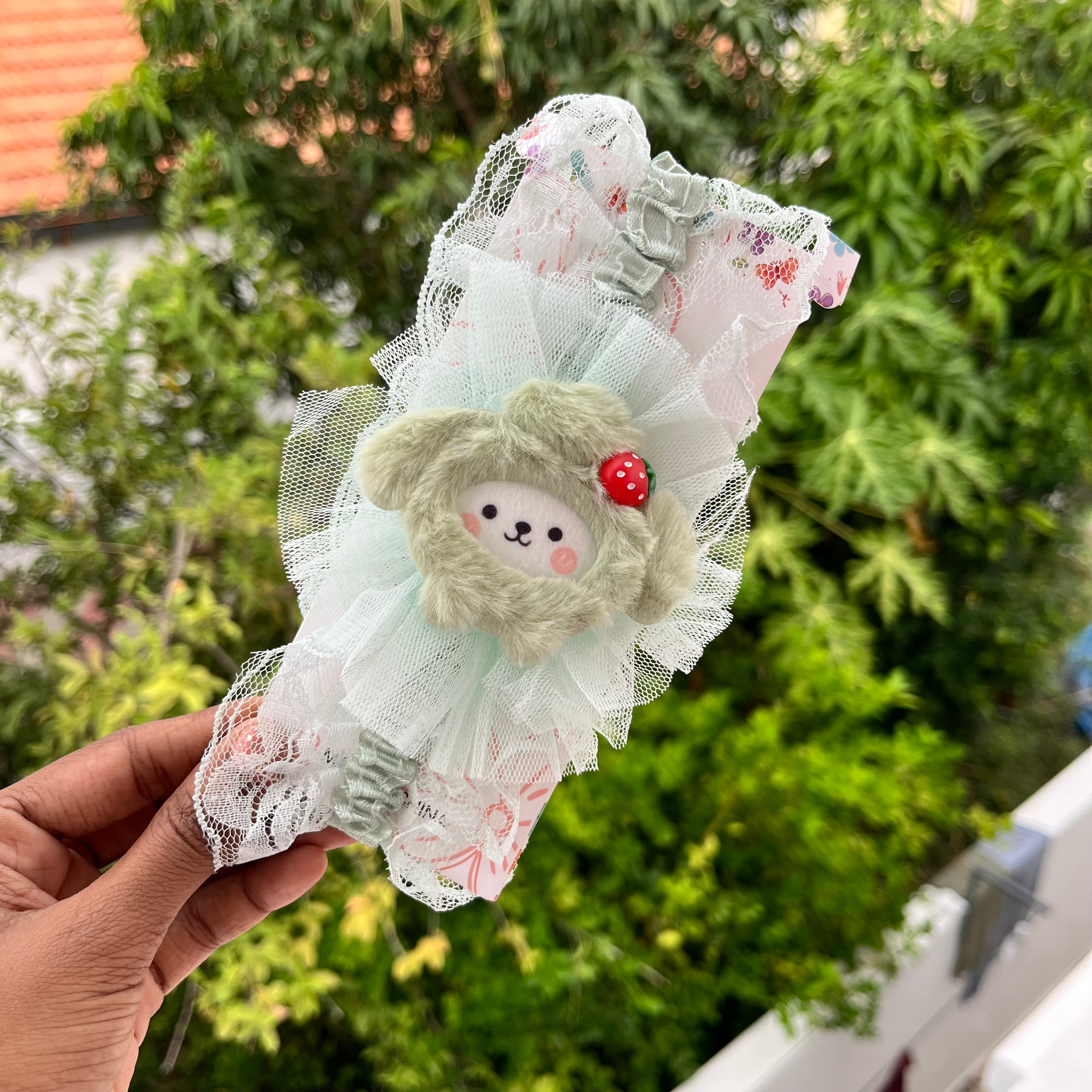 Strawberry Puppy Headband