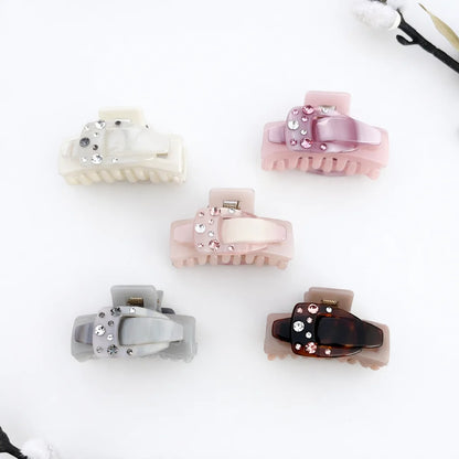 Rhinestone Buckle Claw