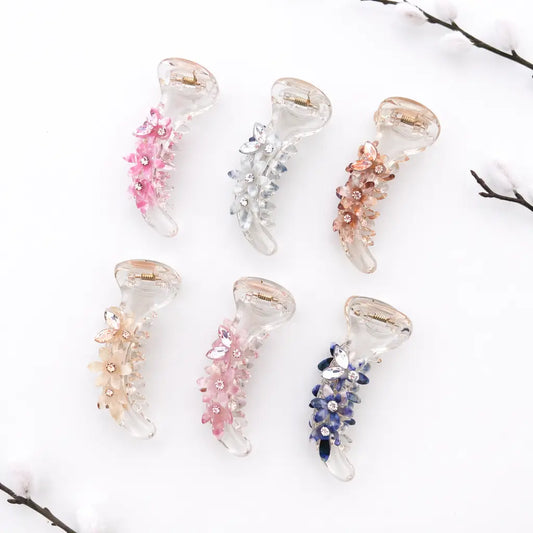 Bloom Crystal Banana Clip (8cm)