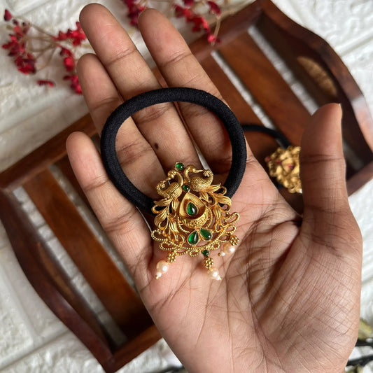 Antique Hair Tie Green
