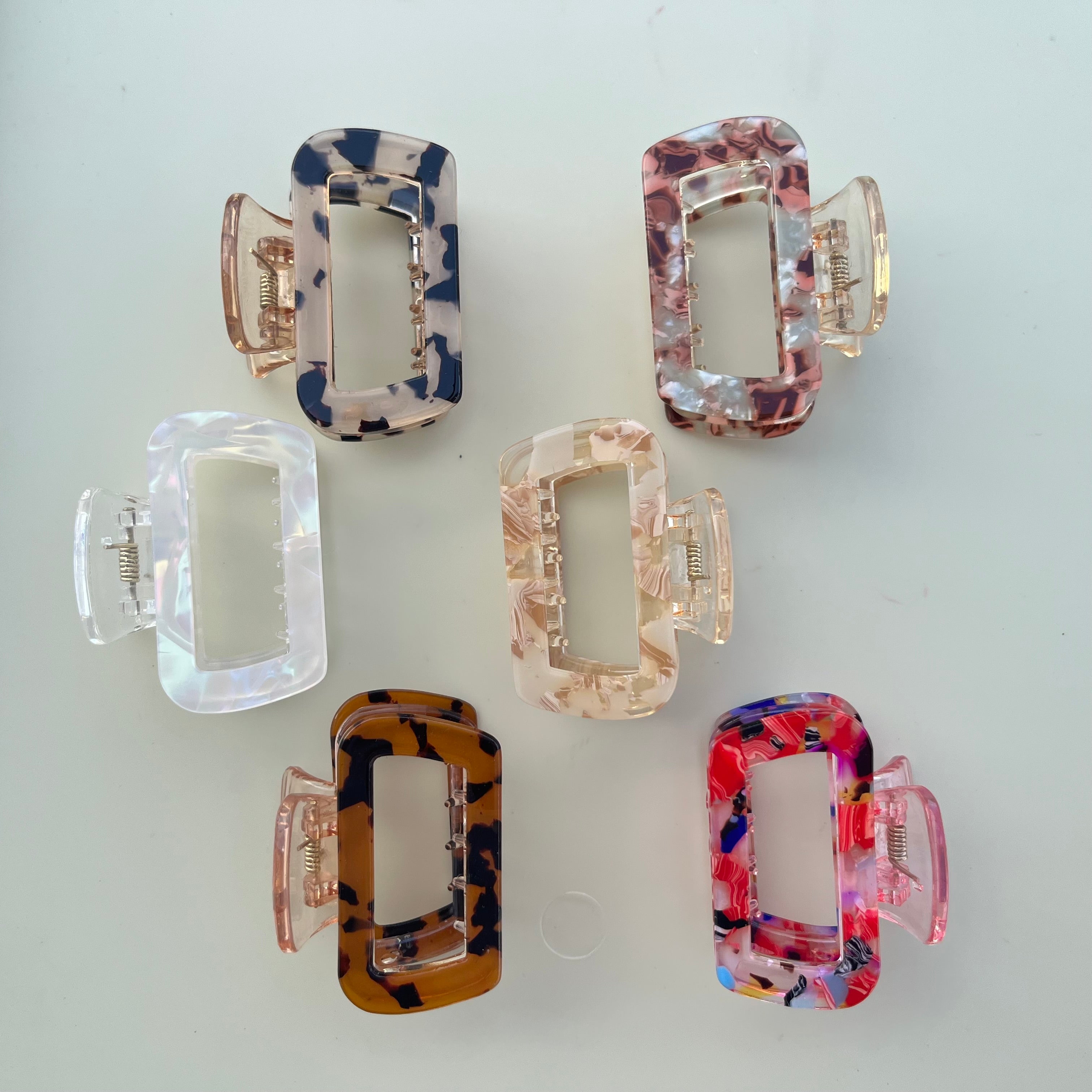 Recta Marble Hair Claw Clip