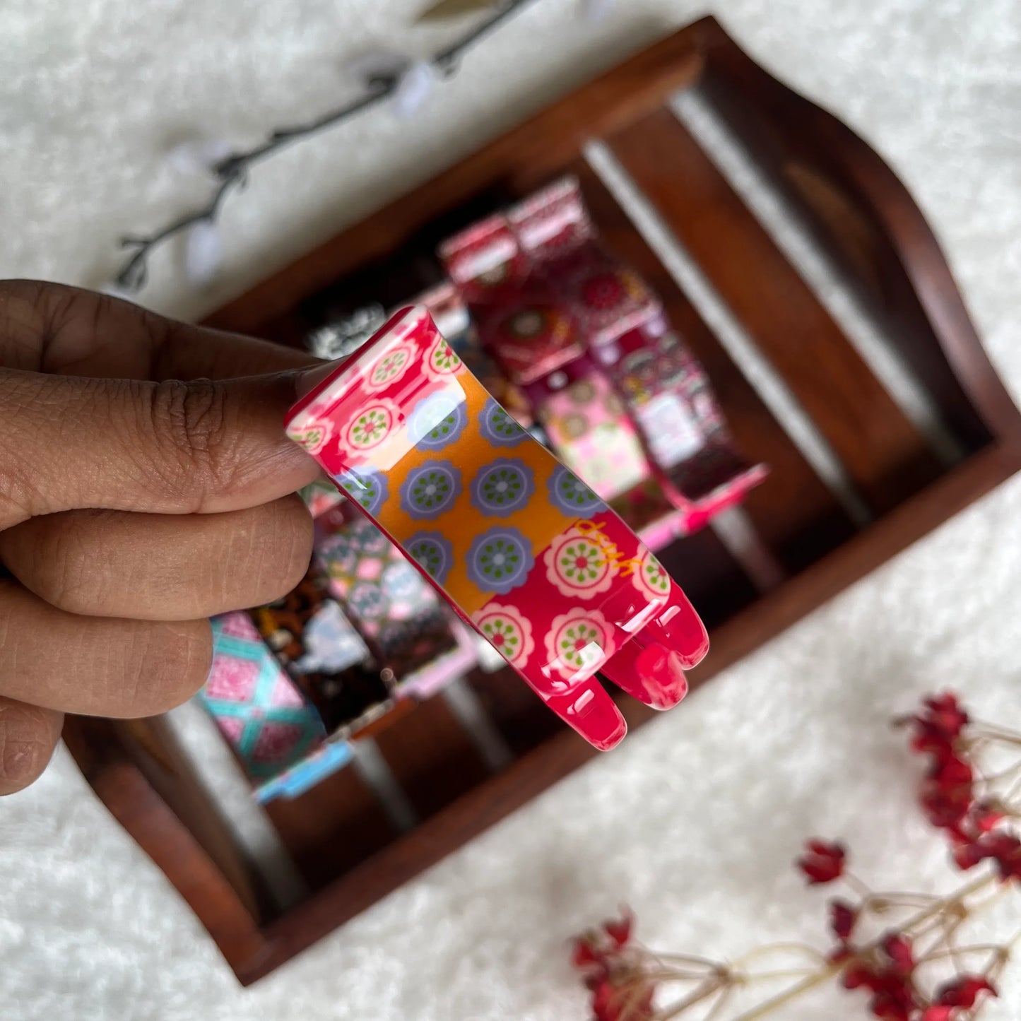 Printed Catch Clip - M - Kaithogai