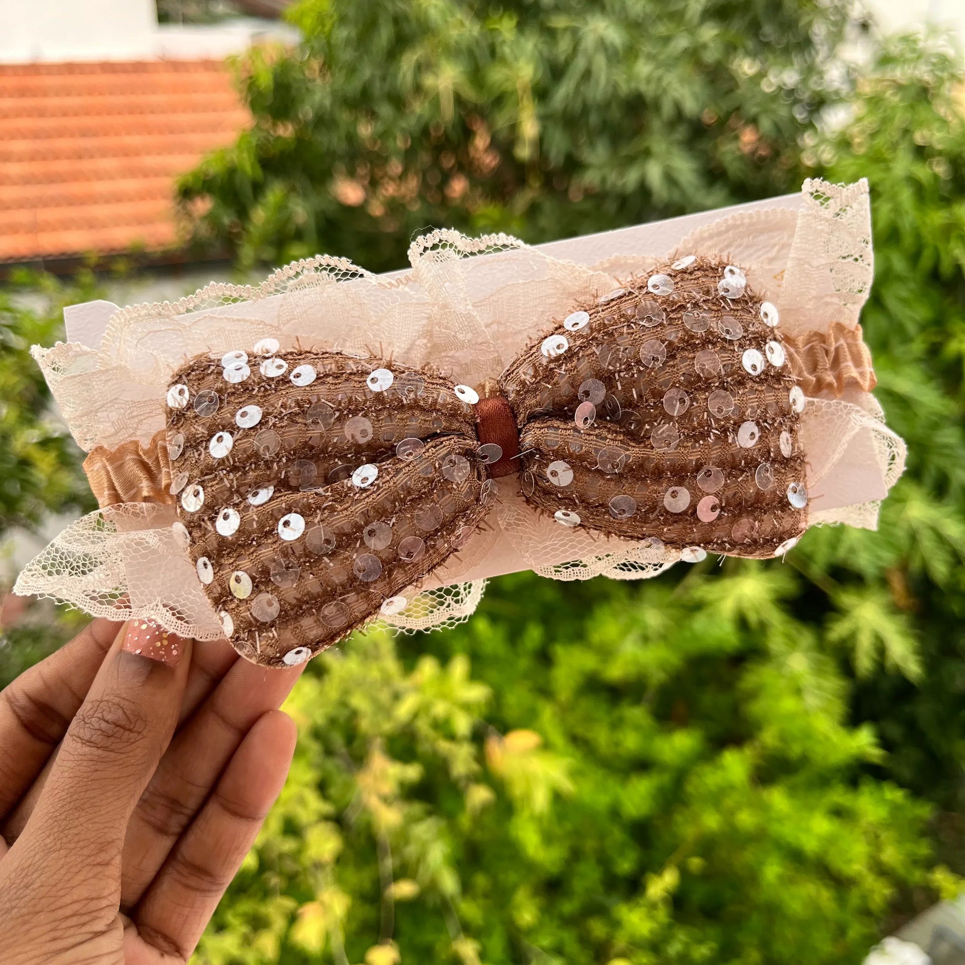 Sequins Bow Head Band - Kaithogai
