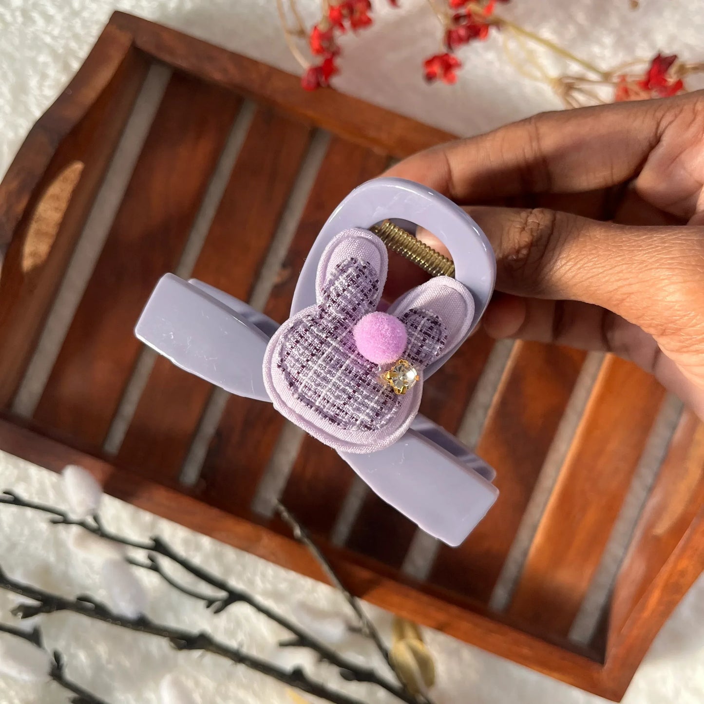 Cozy Bunny Claw Purple
