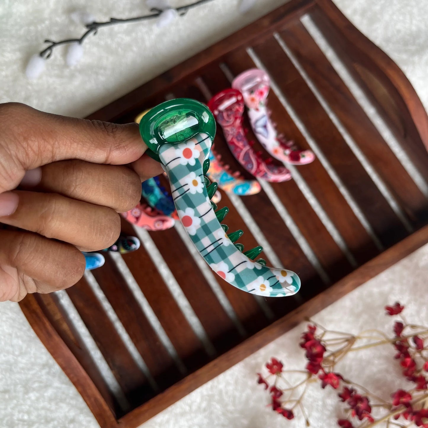 Printed Banana Clip - M - Kaithogai