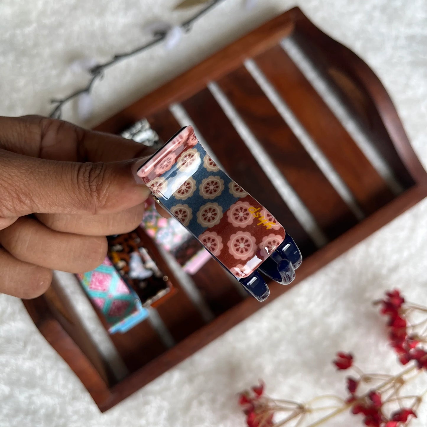 Printed Catch Clip - M - Kaithogai